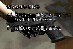私は銃を手に取る
